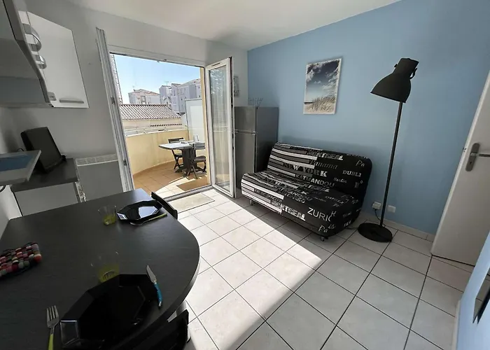 Studio Cabine 3/4 Couchages Avec Balcon Et Parking A Saint-Hilaire-De-Riez - Fr-1-224C-293 Διαμέρισμα Saint-Hilaire-de-Riez
